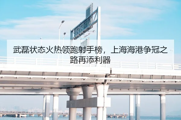 武磊状态火热领跑射手榜，上海海港争冠之路再添利器